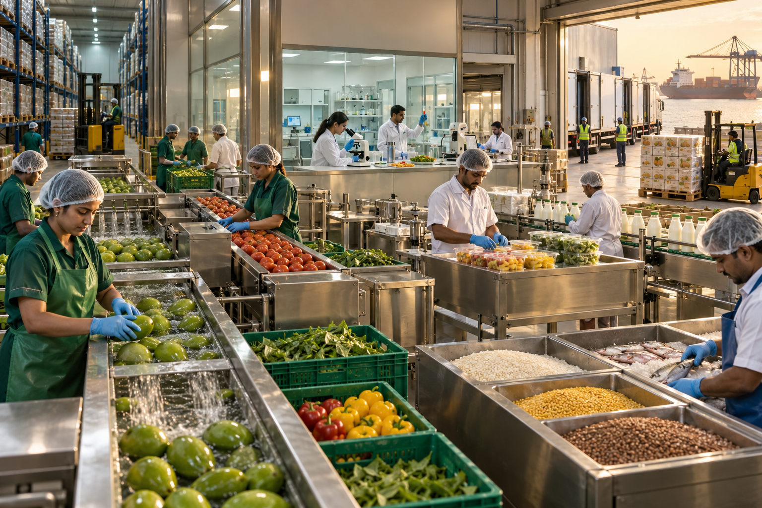 Indian food processing and export facility